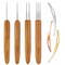 7 Pieces Dreadlock Crochet Hook Include Dreadlocks Crochet Hair Weaving Needle Tool 2 Pieces 1 Hook + 1 Pieces 2 Hooks + 1 Pieces 3 Hooks + 3 Pieces Hair Braid Craft Locking